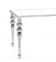 Metropolitan Table - Polished Stainless - 30 Ambassador Leg