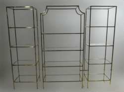 Gold Arc Shelf Display - 3 Piece Set