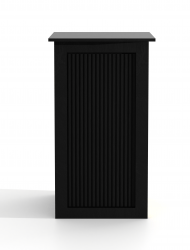 Pedestals Black Ribbed Front 4K 1702569901 Black Wood Ribbed Pedestal