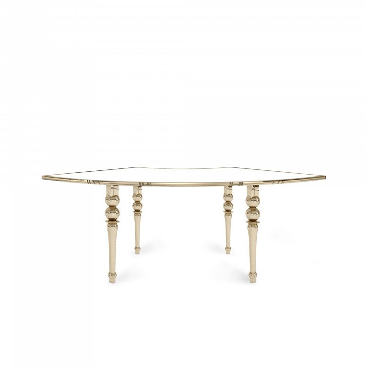 Metropolitan Curve Table - Polished Gold - 30 Ambassador Le