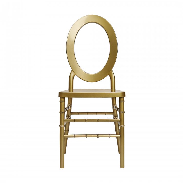 Gold O Back Chair