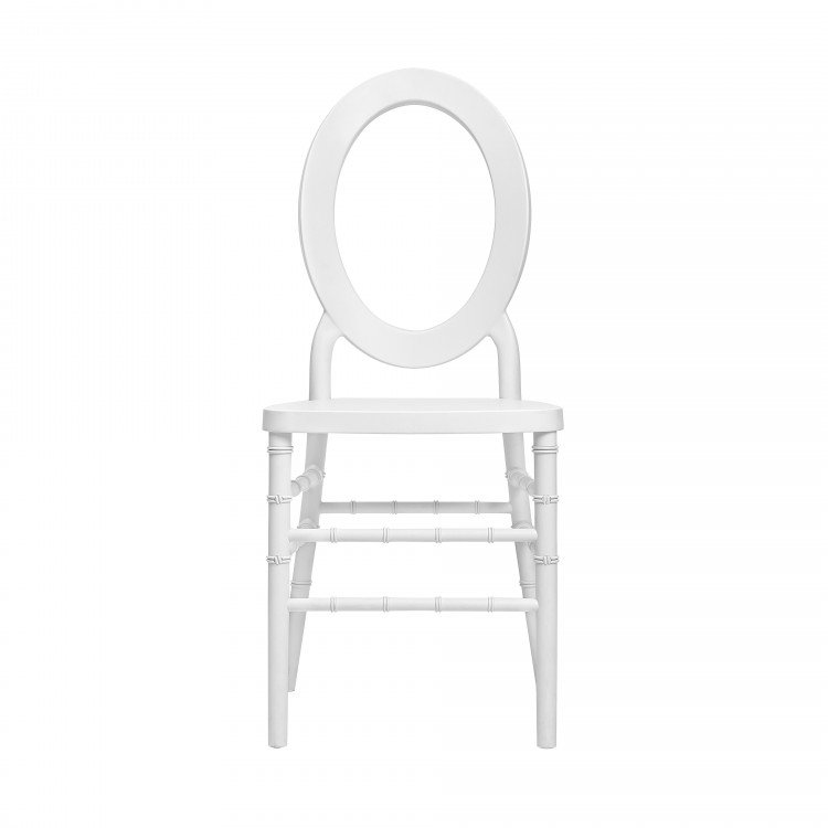 White O Back Chair