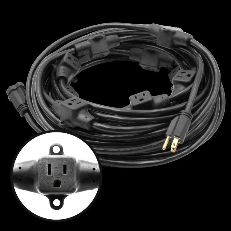 50' Multi Head Extension Cord