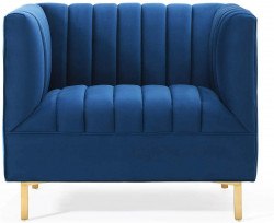 61HZoWxp2IL. AC SL1500 1645134997 8 Channel Tufted Performance Velvet Armchair - Navy