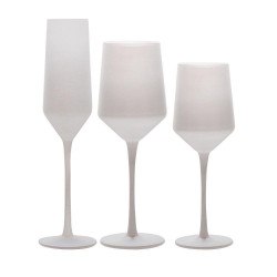 White Matte Glassware Collection