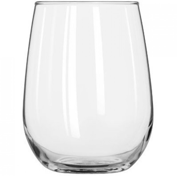 Stemless Wine Glass 17oz (25 Per Rack)