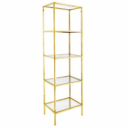 A120Rental Shelf202 2 1697210937 2 Gold Draped Arch Display Shelf - 3 Piece Set