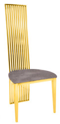 Gold Florence Chair Gray