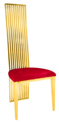 Gold Florence Chair Red