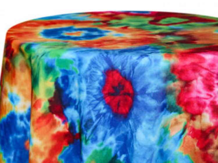 Tie Dye Linen & Tablecloth Rental