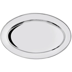 Acopa Oval Stainless Steel Platter 15 3/4 x 10 1/2