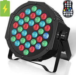 HOLDLAMP Rechargeable Par Lights 36W RGB Battery Powered