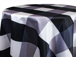 Big Black Plaid Tablecloths