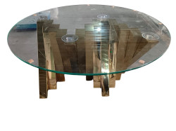 Everly Quinn Round Coffee Table