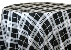 Harry's Black Plaid Tablecloths