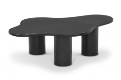 Romaine Iron Coffee Table Black