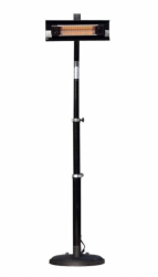 Electric black Pole Mounted Heater 1500 watts