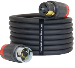 50 Amp, 125/250V, SOOW Cable Type, Gauge 6/4 150'