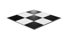Black & White Matte Checkered Dance Floor