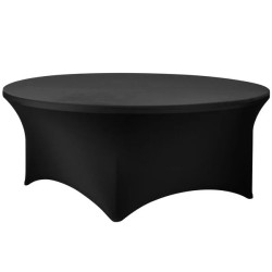 Black Spandex Tablecloth To Fit 30 Round