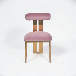 Atarah Dining Chair - Blush Velvet Atarah Dining Chair - Blush Velvet