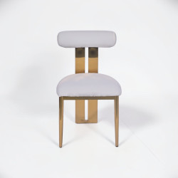 Atarah Dining Chair - White Velvet Atarah Dining Chair - White Velvet