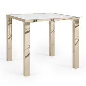 Bowery Dining Table 30 normal leg Polished Gold White copy 1 scaled Dining Table Collections